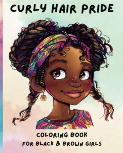 Curly Hair Pride Coloring Book