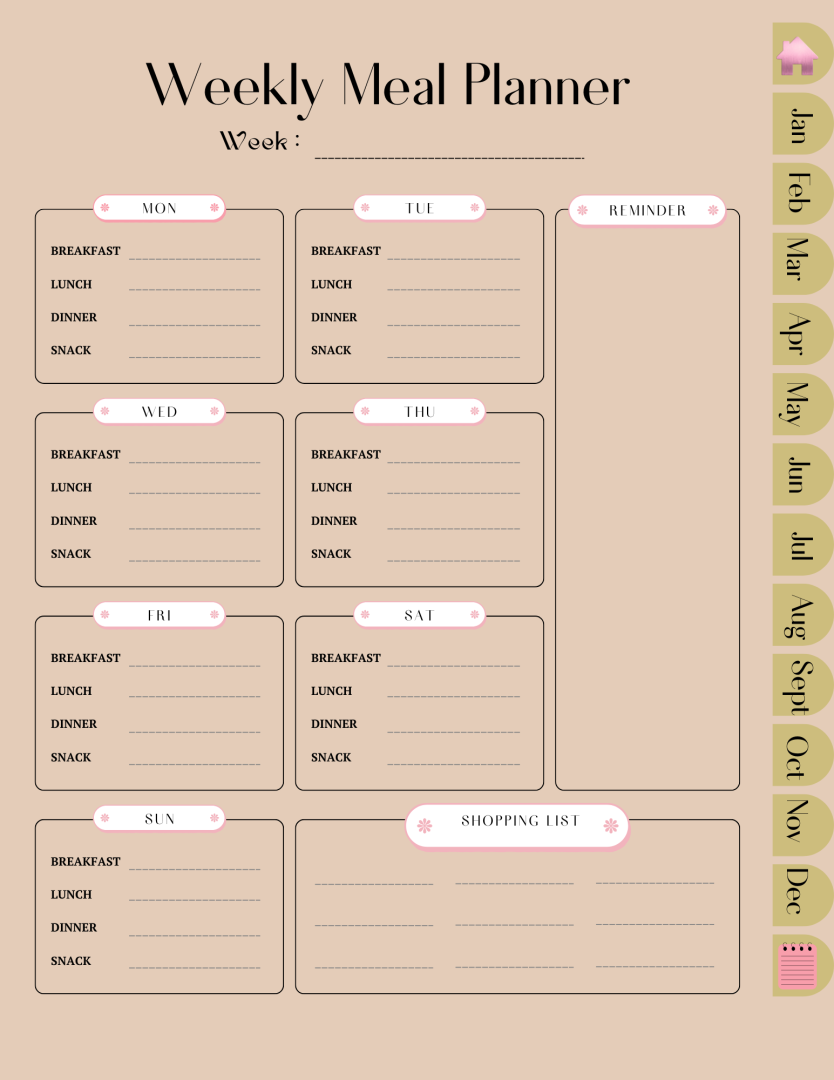 Ultimate Digital Yearly Planner (Undated)